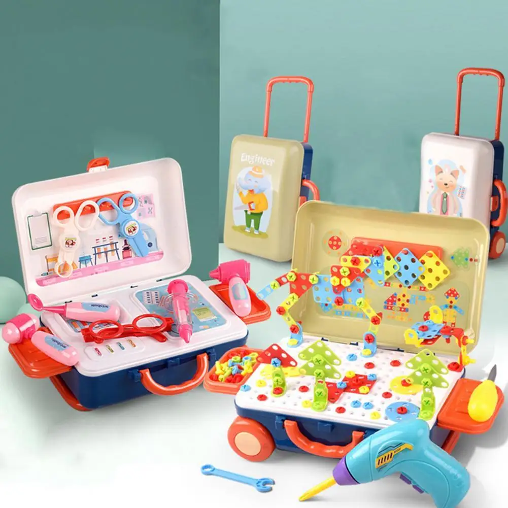 

Детский реквизит для ролевых игр портативный набор чемоданов инструмент для моделирования дрели игрушки ролевые игры обучающая игрушка