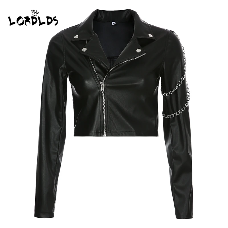 LORDLDS женские черные Куртки из искусственной кожи 2019 короткая укороченная куртка панк уличная с цепочкой верхняя одежда из полиуретана для ж...
LORDLDS женские черные Куртки из искусственной кожи 2019 короткая укороченная куртка панк уличная с цепочкой верхняя одежда из полиуретана для ж...