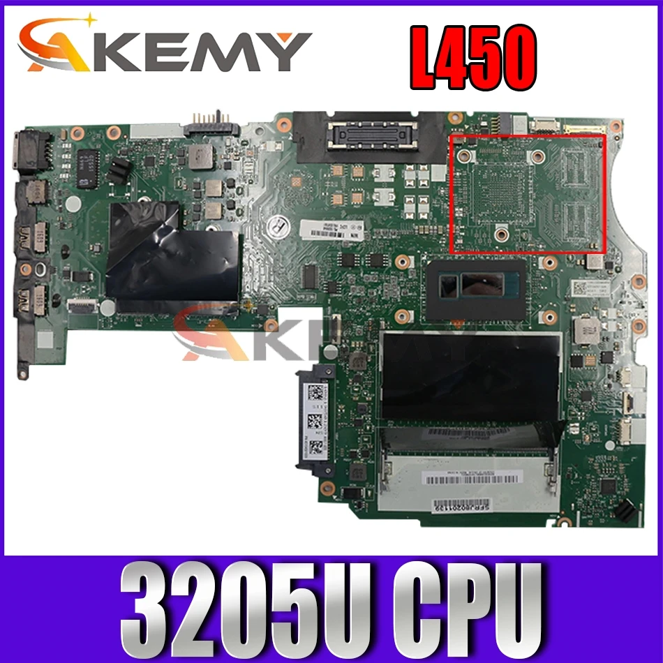 Материнская плата AIVL1 для ноутбука LENOVO ThinkPad L450, FRU 00UP050 00UP051 с работой на 3205U 100%
Материнская плата AIVL1 для ноутбука LENOVO ThinkPad L450, FRU 00UP050 00UP051 с работой на 3205U 100%