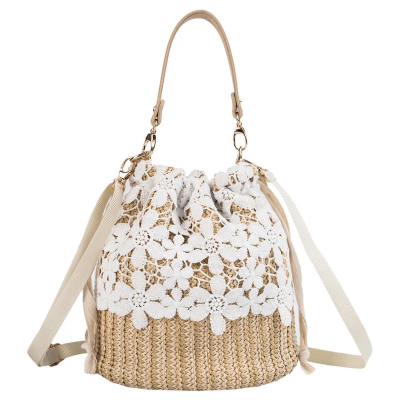 Fresh straw woven bucket 2020 small bag summer new fairy rattan beach holiday portable messenger bag
Fresh straw woven bucket 2020 small bag summer new fairy rattan beach holiday portable messenger bag