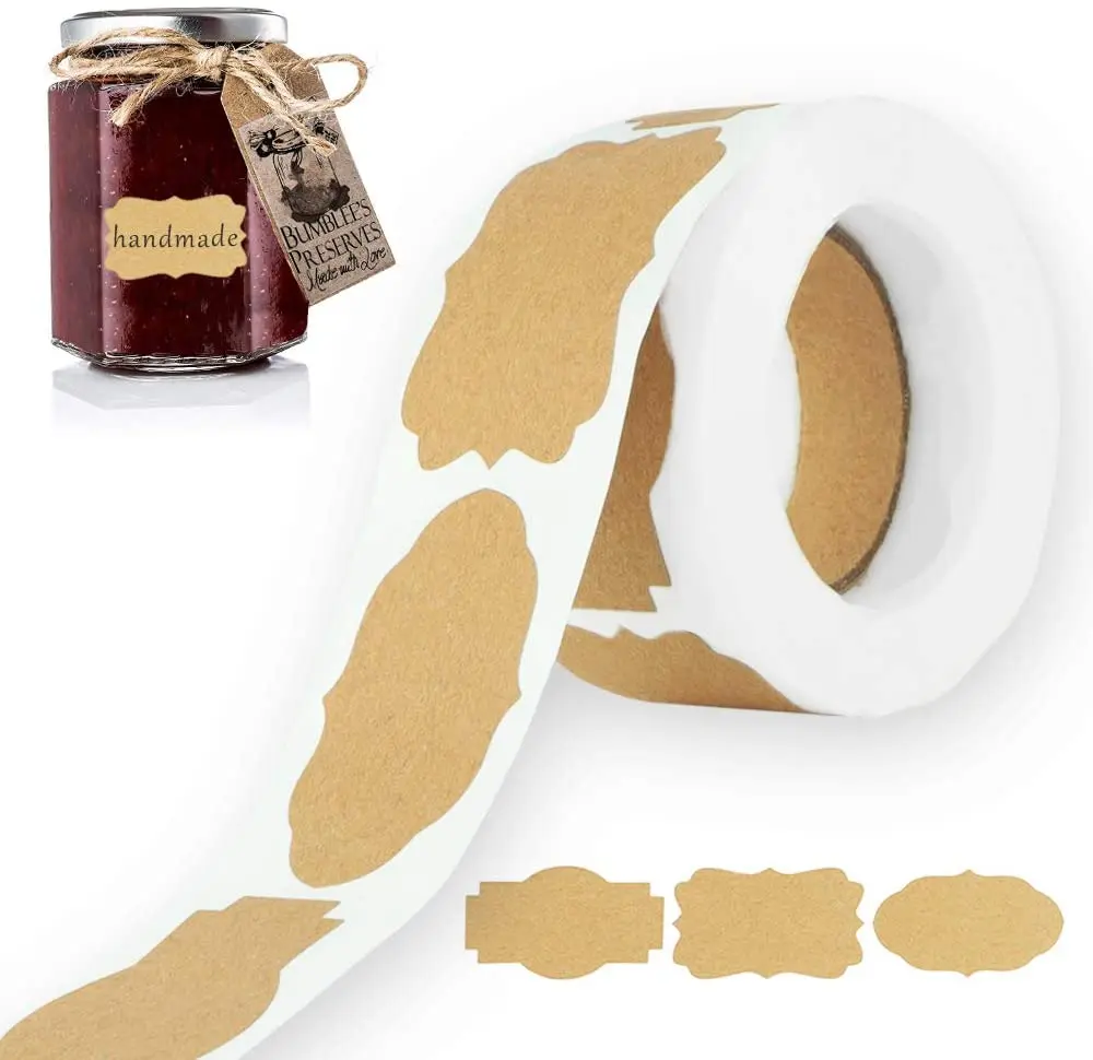 250Pcs Kraft Stickers Blank Jar Labels Gift Stickers Handmade Gifts Decoration, Mason Jars and Food Jars
250Pcs Kraft Stickers Blank Jar Labels Gift Stickers Handmade Gifts Decoration, Mason Jars and Food Jars