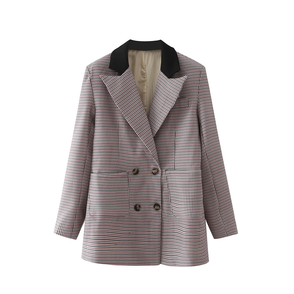Willshela Women Fashion Plaid Double Breasted Blazer Vintage Long Sleeves Notched Neck Female Suit veste femme
Willshela Women Fashion Plaid Double Breasted Blazer Vintage Long Sleeves Notched Neck Female Suit veste femme
