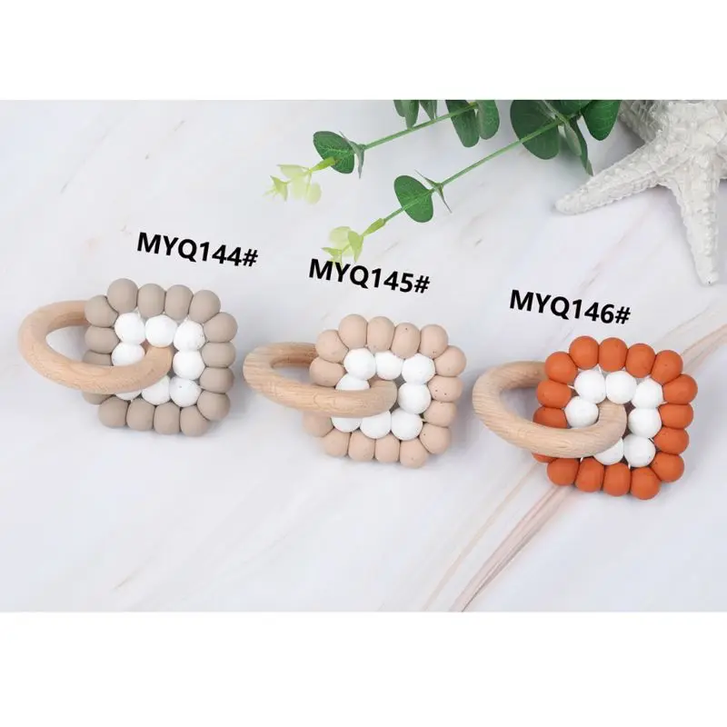 OOTDTY Baby Nursing Bracelets Silicone Teether Teething Wood Rattles Toys Baby Teether Bracelets Nursing Toys Gift
OOTDTY Baby Nursing Bracelets Silicone Teether Teething Wood Rattles Toys Baby Teether Bracelets Nursing Toys Gift