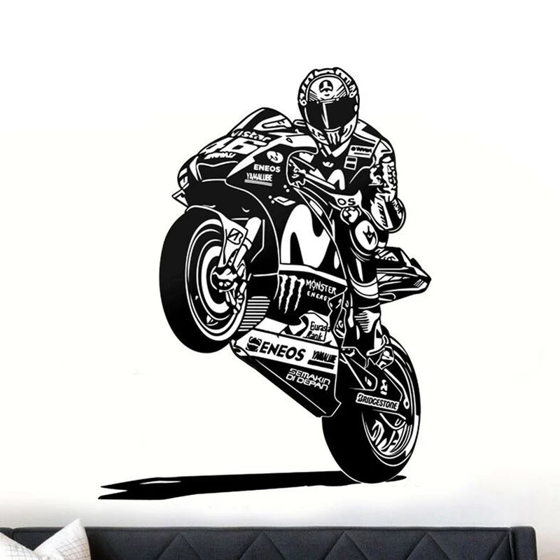 Гоночная наклейка для гоночного мотоцикла на автомобиль постеры Виниловая стену
