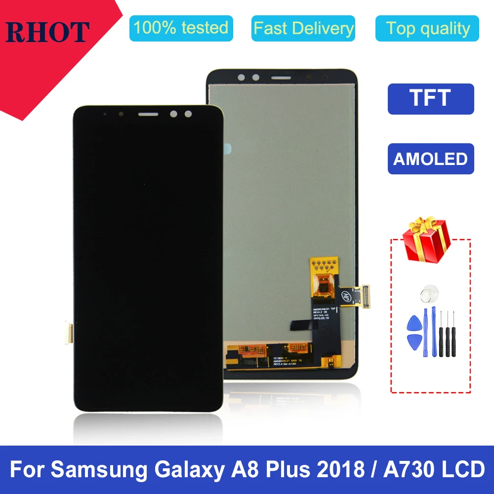 100% протестированный ЖК-дисплей 6,0 "A8 Plus 2018 для Samsung Galaxy A8 Plus 2018 A730 A730F A730F/DS A730x, ЖК-дисплей с сенсорным экраном и дигитайзером в сборе
100% протестированный ЖК-дисплей 6,0 "A8 Plus 2018 для Samsung Galaxy A8 Plus 2018 A730 A730F A730F/DS A730x, ЖК-дисплей с сенсорным экраном и дигитайзером в сборе