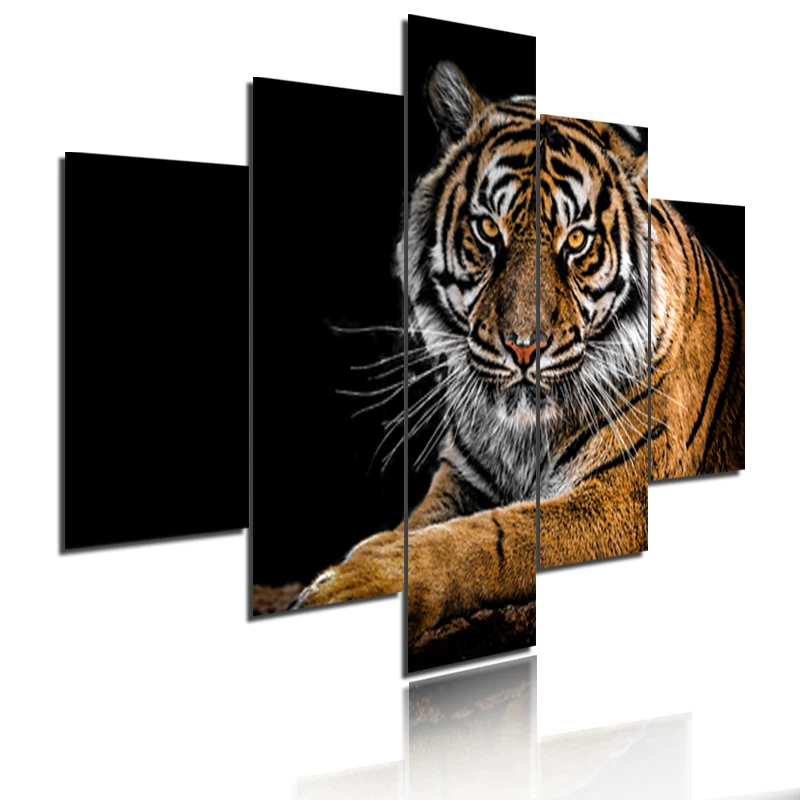 5Pcs Tiger with Yellow Eyes Decoration Canvas Painting Modern Style Hd Printing Poster Waterproof Ink Home Frameless Style Decor
5Pcs Tiger with Yellow Eyes Decoration Canvas Painting Modern Style Hd Printing Poster Waterproof Ink Home Frameless Style Decor