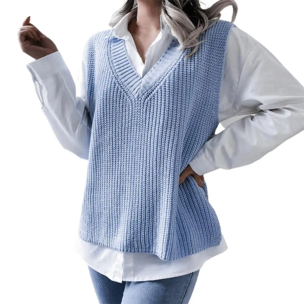 2021 New Winter Women Sweater Vest Plain Weave V Neck Women Loose Solid Color High Elasticity Knitted High Elasticity Vest
2021 New Winter Women Sweater Vest Plain Weave V Neck Women Loose Solid Color High Elasticity Knitted High Elasticity Vest