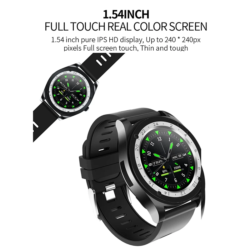 Sport Smart Watch Android for Men Bluetooth Heart Rate Monitor with Weather Report Smartwatch for iPhone
Sport Smart Watch Android for Men Bluetooth Heart Rate Monitor with Weather Report Smartwatch for iPhone