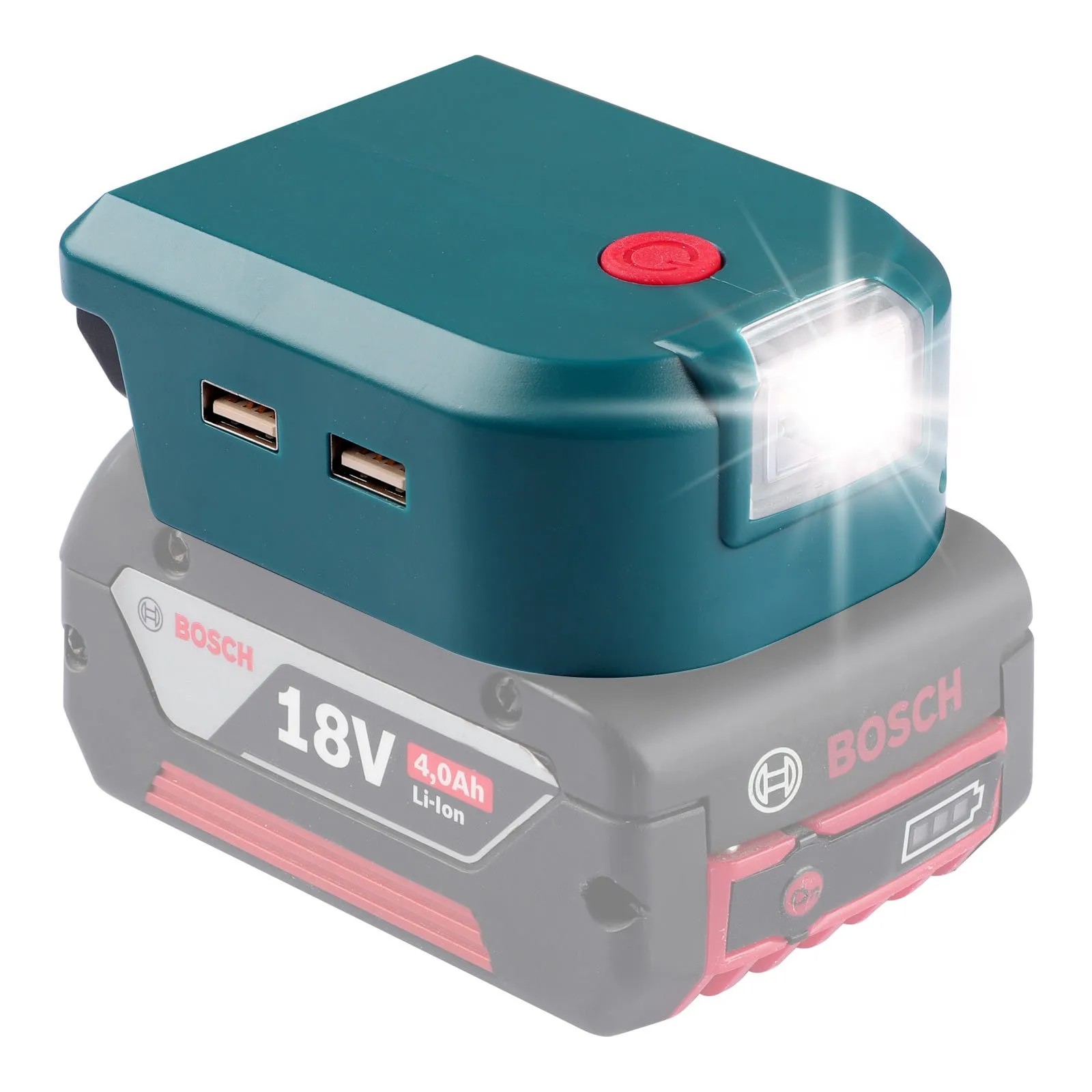 1PC Portable Power LED Work Light 2 USB Port Battery Adapter For MAK 14.4-20V ADP05 ULE07BD/ULE07BS Lithium Battery Adapter
1PC Portable Power LED Work Light 2 USB Port Battery Adapter For MAK 14.4-20V ADP05 ULE07BD/ULE07BS Lithium Battery Adapter