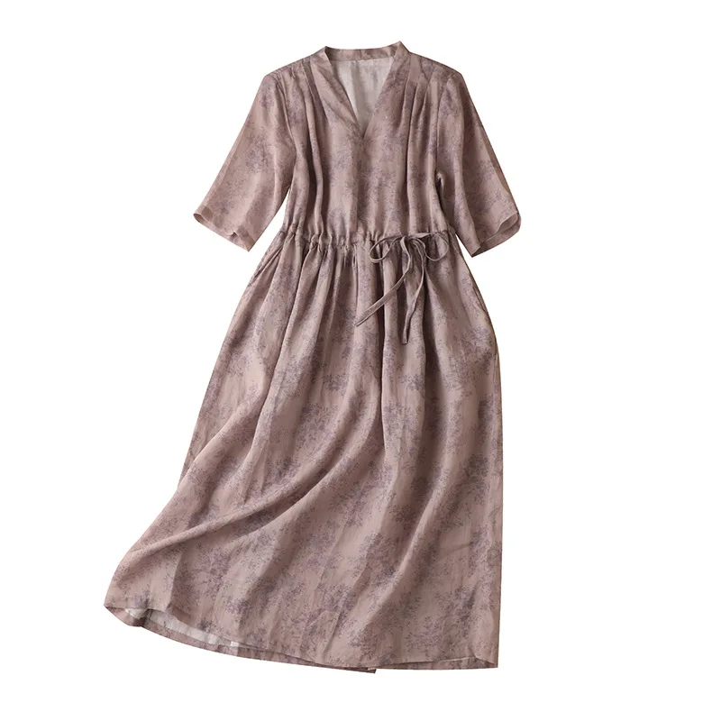 SHUCHAN Ramie Indie Folk Maxi Dress Ankle-Length V-Neck Summer Women Boho Long Dress Dresses for Women Party
SHUCHAN Ramie Indie Folk Maxi Dress Ankle-Length V-Neck Summer Women Boho Long Dress Dresses for Women Party