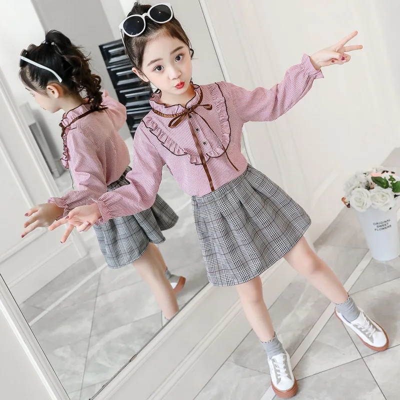 Girls Clothes Baby Girl Clothes Set Spring Autumn Shirts For Teenage Girls + Lattice Skirt Kids Fashion Girl 2020 Clothing
Girls Clothes Baby Girl Clothes Set Spring Autumn Shirts For Teenage Girls + Lattice Skirt Kids Fashion Girl 2020 Clothing