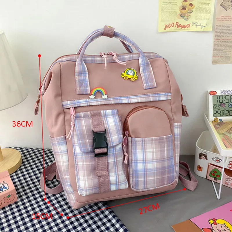 Women Vintage Casual Plaid BackpacksFashion Travel Bag For Teenager Girls Back Packs School Bag Large Capacity Bookbag
Women Vintage Casual Plaid BackpacksFashion Travel Bag For Teenager Girls Back Packs School Bag Large Capacity Bookbag