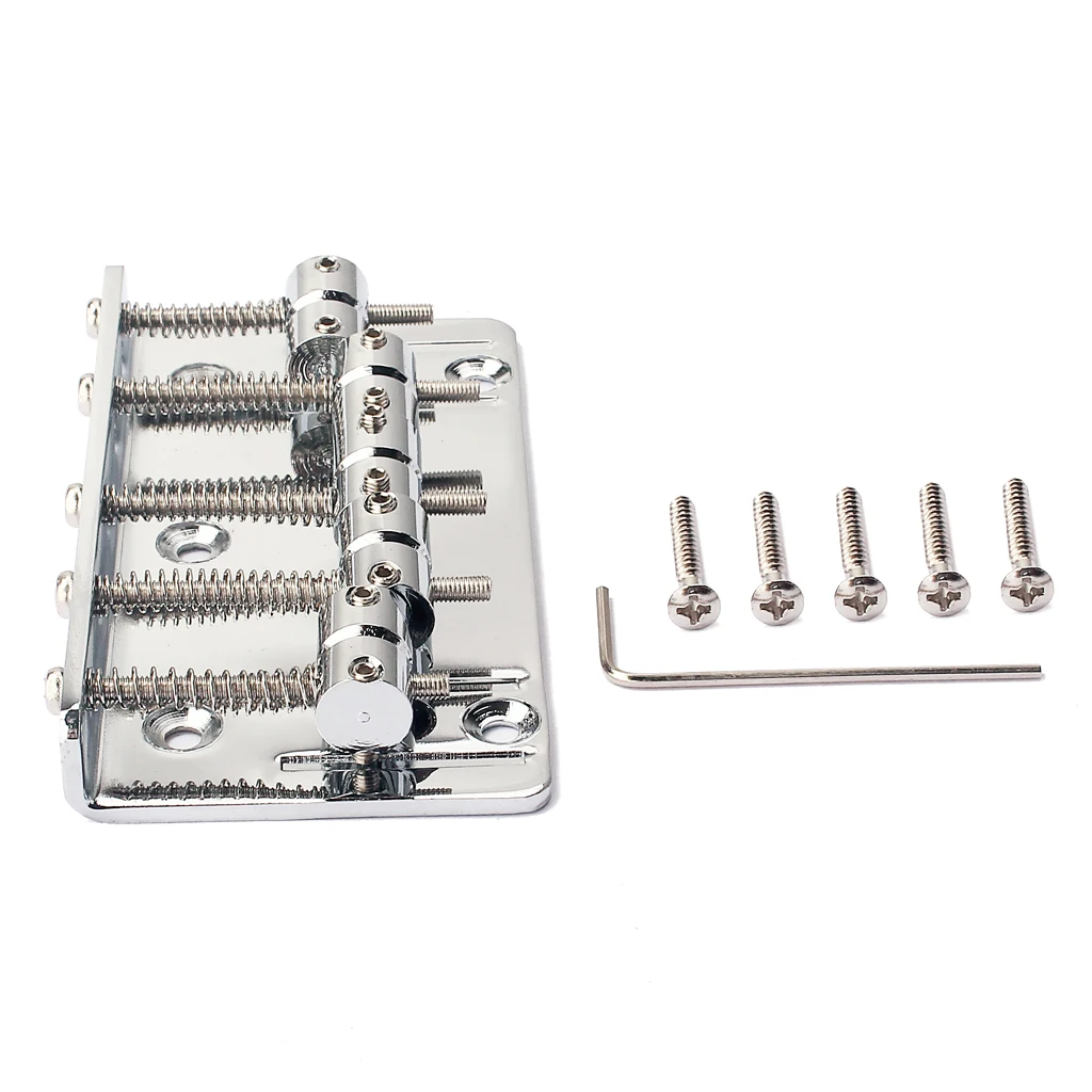 5 String Bass Bridge Screw Wrench Bass Instrument Replacement Accessory, Sliver
5 String Bass Bridge Screw Wrench Bass Instrument Replacement Accessory, Sliver