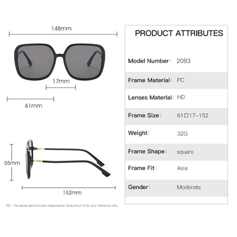Fashion brand oversized square sunglasses sexy luxury female sports sun glasses classic retro men outdoor travel mirror
Fashion brand oversized square sunglasses sexy luxury female sports sun glasses classic retro men outdoor travel mirror
