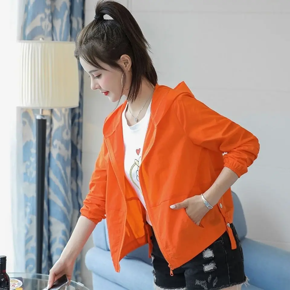 Sun protection clothing women's short summer 2021 loose and versatile anti-ultraviolet hooded long-sleeved thin
Sun protection clothing women's short summer 2021 loose and versatile anti-ultraviolet hooded long-sleeved thin