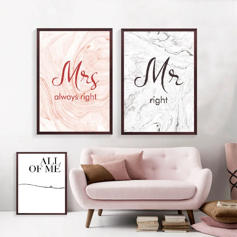 Wedding Gifts Pink and Grey Marble Art Text Posters and Prints Canvas Painting For Couples Home Living Room Wall Decor Cuadros
Wedding Gifts Pink and Grey Marble Art Text Posters and Prints Canvas Painting For Couples Home Living Room Wall Decor Cuadros
