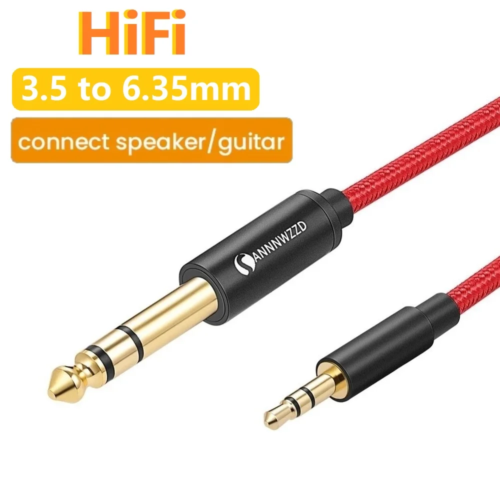 3.5mm to 6.35mm Adapter Aux Cable for Mixer Amplifier 3.5 Jack to 6.5 Jack Male to Male Aux Cable 1m 2m 3m 5m
3.5mm to 6.35mm Adapter Aux Cable for Mixer Amplifier 3.5 Jack to 6.5 Jack Male to Male Aux Cable 1m 2m 3m 5m