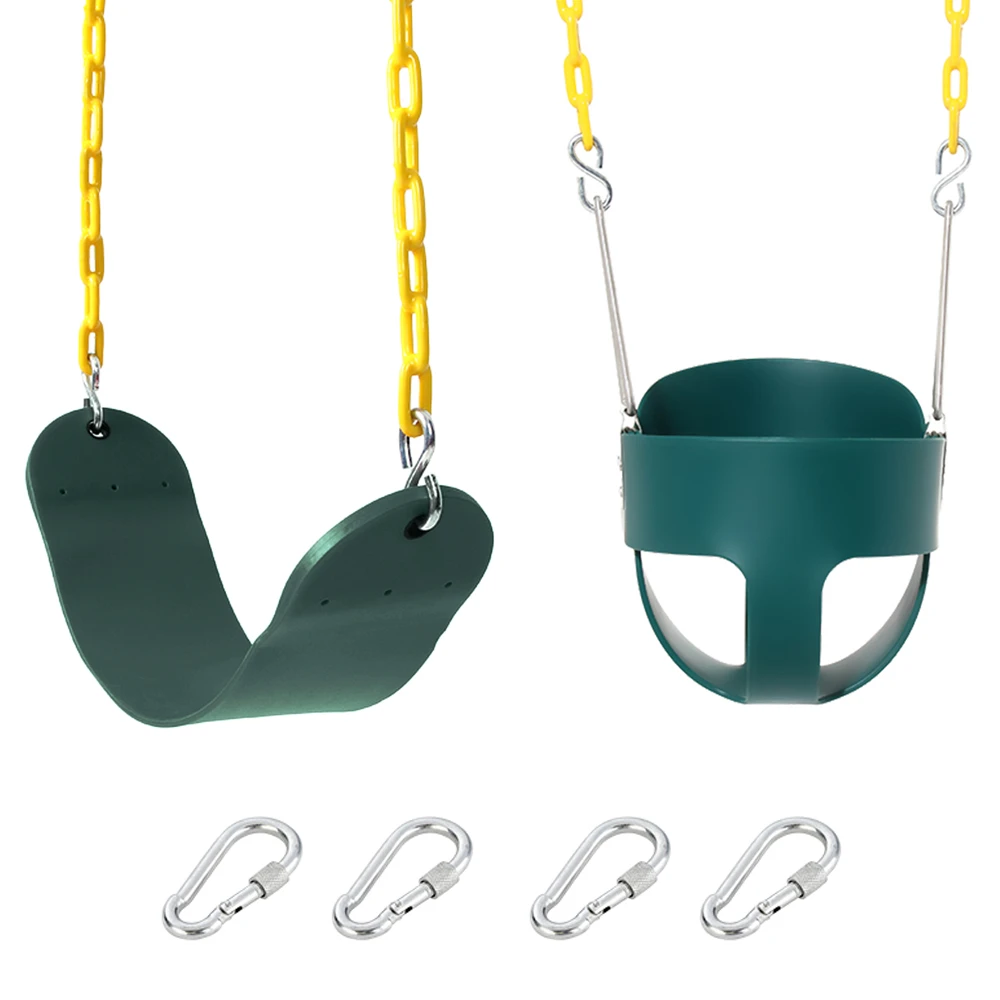 Full Bucket Toddler Swing Heavy Duty Swing Set with EVA Seats Plastic Coated Chain Snap Hooks Carabiners Playground Swing Seat
Full Bucket Toddler Swing Heavy Duty Swing Set with EVA Seats Plastic Coated Chain Snap Hooks Carabiners Playground Swing Seat