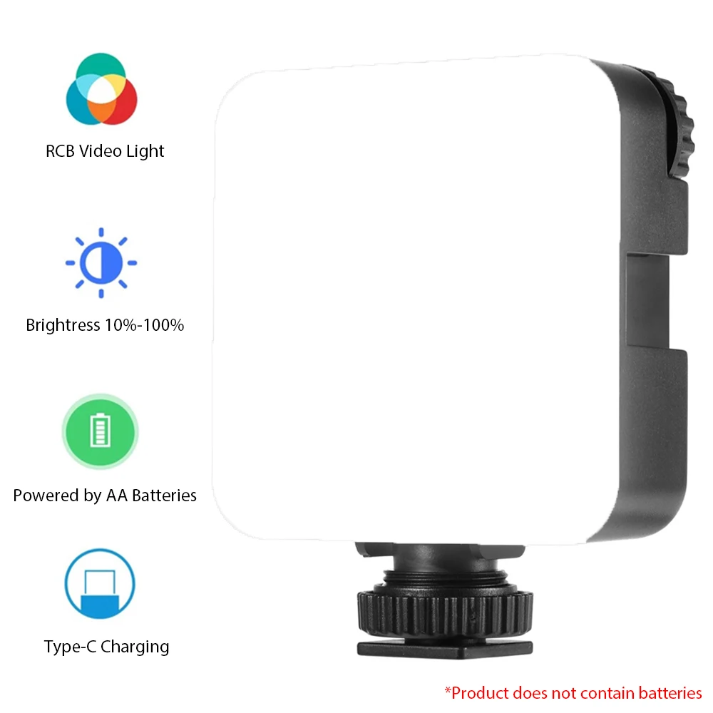 KM-72B Mini LED Video Light Adjustable Modes RGB Color LED Camera Light Portable Photography Lighting for Canon
KM-72B Mini LED Video Light Adjustable Modes RGB Color LED Camera Light Portable Photography Lighting for Canon