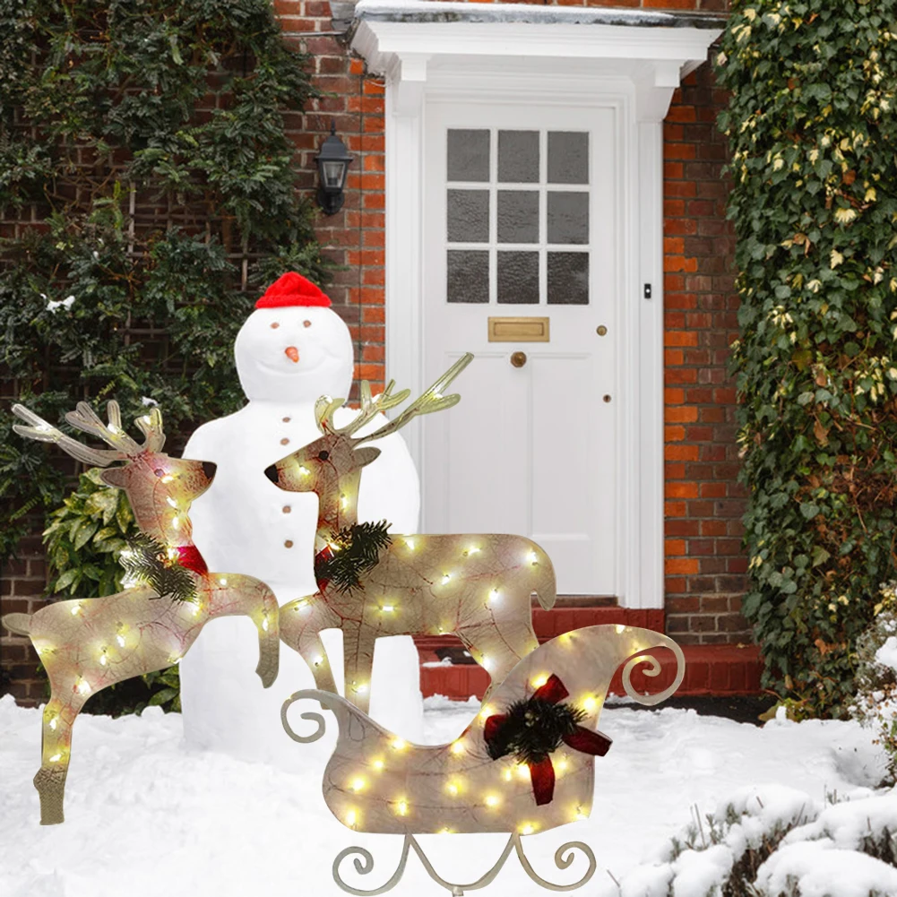 Christmas Light Up Elk Decoration Acrylic Deer Craft LED Light With Bowknot Golden Silver Deer Lamp Shopping Mall Home Ornaments
Christmas Light Up Elk Decoration Acrylic Deer Craft LED Light With Bowknot Golden Silver Deer Lamp Shopping Mall Home Ornaments