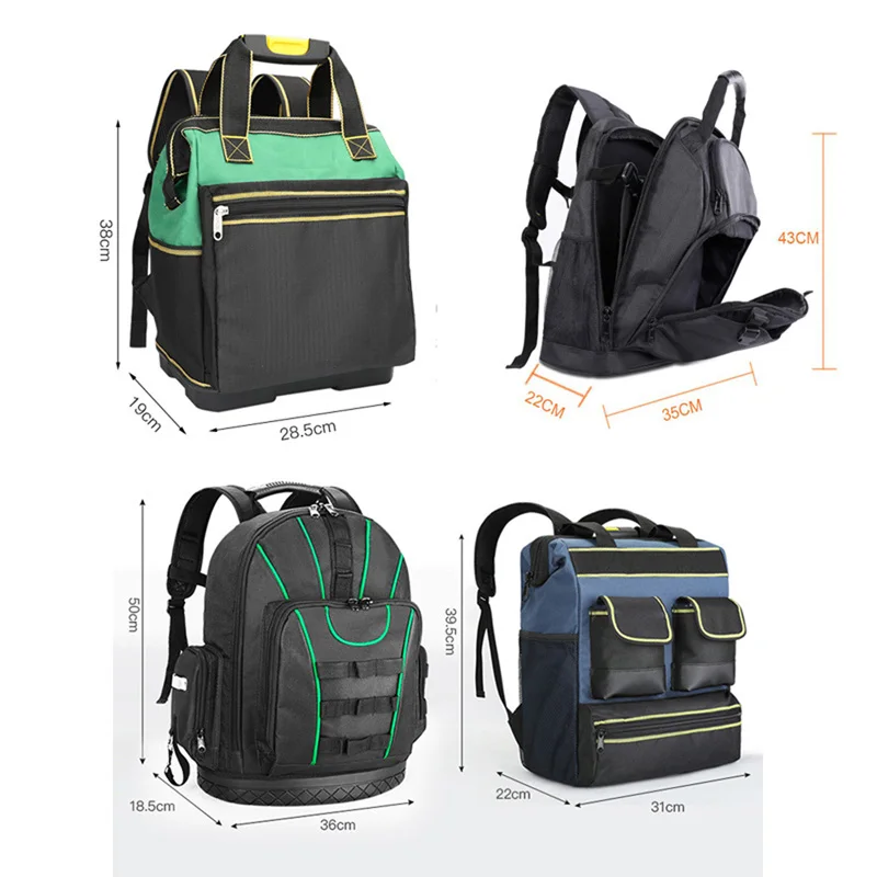 Shoulder Kit Multifunctional Waterproof Backpack Tool Storage Bag Electrician Carpenter Instrument Box Large Capacity Handbag
Shoulder Kit Multifunctional Waterproof Backpack Tool Storage Bag Electrician Carpenter Instrument Box Large Capacity Handbag