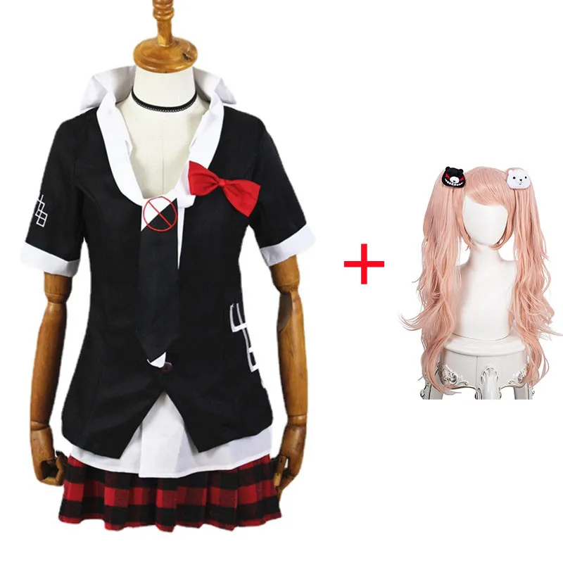Anime Danganronpa Cosplay Costume Enoshima Junko Uniform Cafe Work Clothes Short Skirt Double Tail Braid Wig
Anime Danganronpa Cosplay Costume Enoshima Junko Uniform Cafe Work Clothes Short Skirt Double Tail Braid Wig
