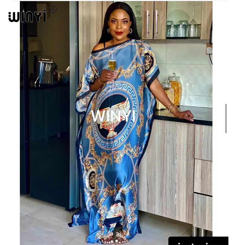 Dress Length:130cm Bust:130cm New Fashion dresses Bazin Print Dashiki Women Long Blouse Yomadou Color Pattern oversize
Dress Length:130cm Bust:130cm New Fashion dresses Bazin Print Dashiki Women Long Blouse Yomadou Color Pattern oversize