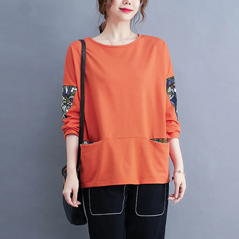 #4024 Plus Size Sweatshirts For Women Autumn Winter Casual Loose Cotton Sweatshirt Ladies Printing Long Sleeve O-neck Top Retro
#4024 Plus Size Sweatshirts For Women Autumn Winter Casual Loose Cotton Sweatshirt Ladies Printing Long Sleeve O-neck Top Retro