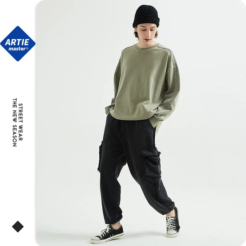Autumn 2020 dark high street bereavement heavy work wash sweatpants large pocket hair ring retro casual trousers man
Autumn 2020 dark high street bereavement heavy work wash sweatpants large pocket hair ring retro casual trousers man