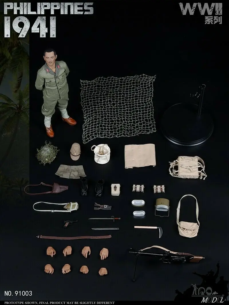 1/6 WWII 1941 Battle of Philippines 91003 Soldier 12inch Action Figure Full Set For Collection Pre-sale
1/6 WWII 1941 Battle of Philippines 91003 Soldier 12inch Action Figure Full Set For Collection Pre-sale