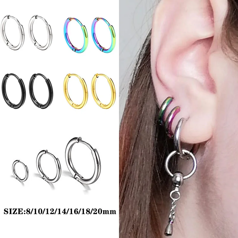 Colorful Hoop Earrings Gold Silver Color Black Rose Gold Round Ear Rings for Women Men Fashion Unisex Punk Hoops Earring
Colorful Hoop Earrings Gold Silver Color Black Rose Gold Round Ear Rings for Women Men Fashion Unisex Punk Hoops Earring