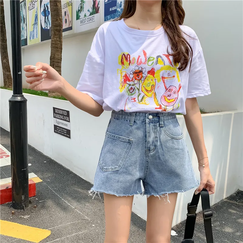jeans woman denim shorts jean short women high waist summer spodenki jeansowe damskie cotton hotpantskorean mujer loose slim 
jeans woman denim shorts jean short women high waist summer spodenki jeansowe damskie cotton hotpantskorean mujer loose slim