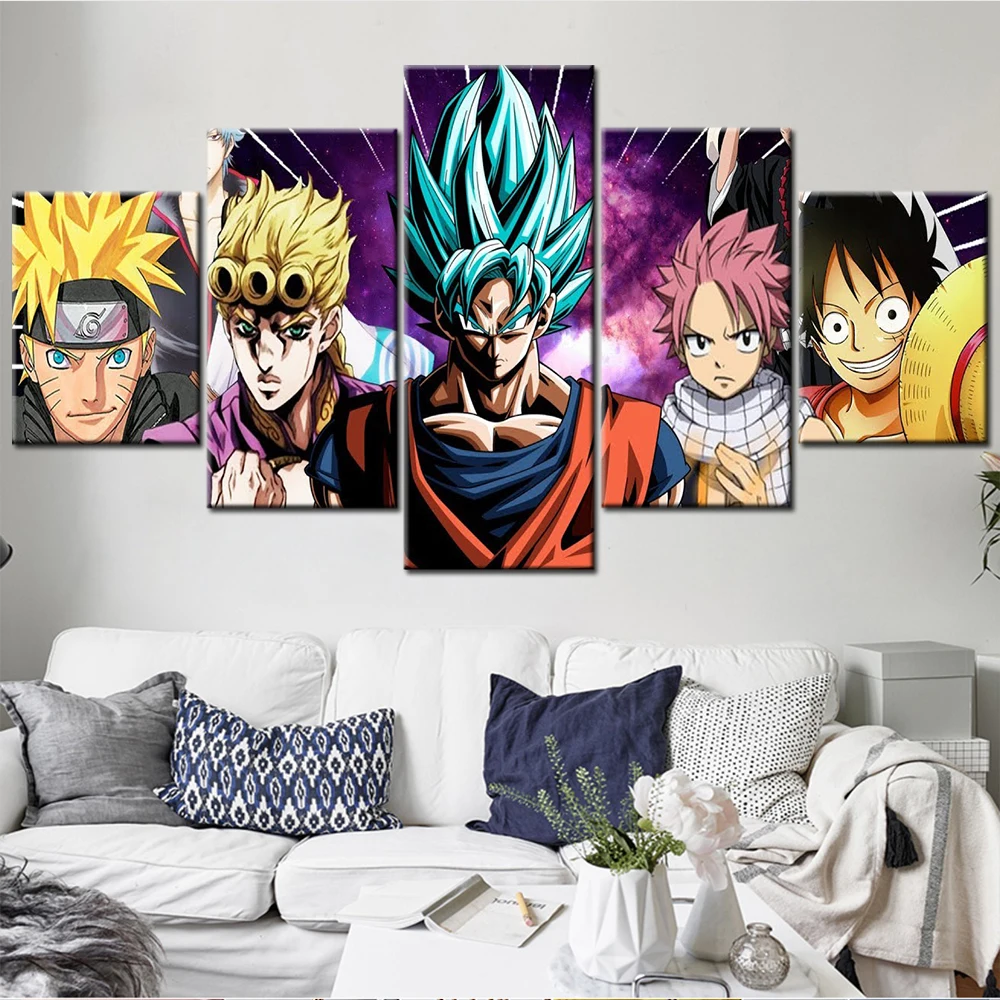 5 Piece Wall Arts Canvas Painting Japanese Anime Poster Modular Modern Decorative Frame Animation Picture Prints Home Decor
5 Piece Wall Arts Canvas Painting Japanese Anime Poster Modular Modern Decorative Frame Animation Picture Prints Home Decor