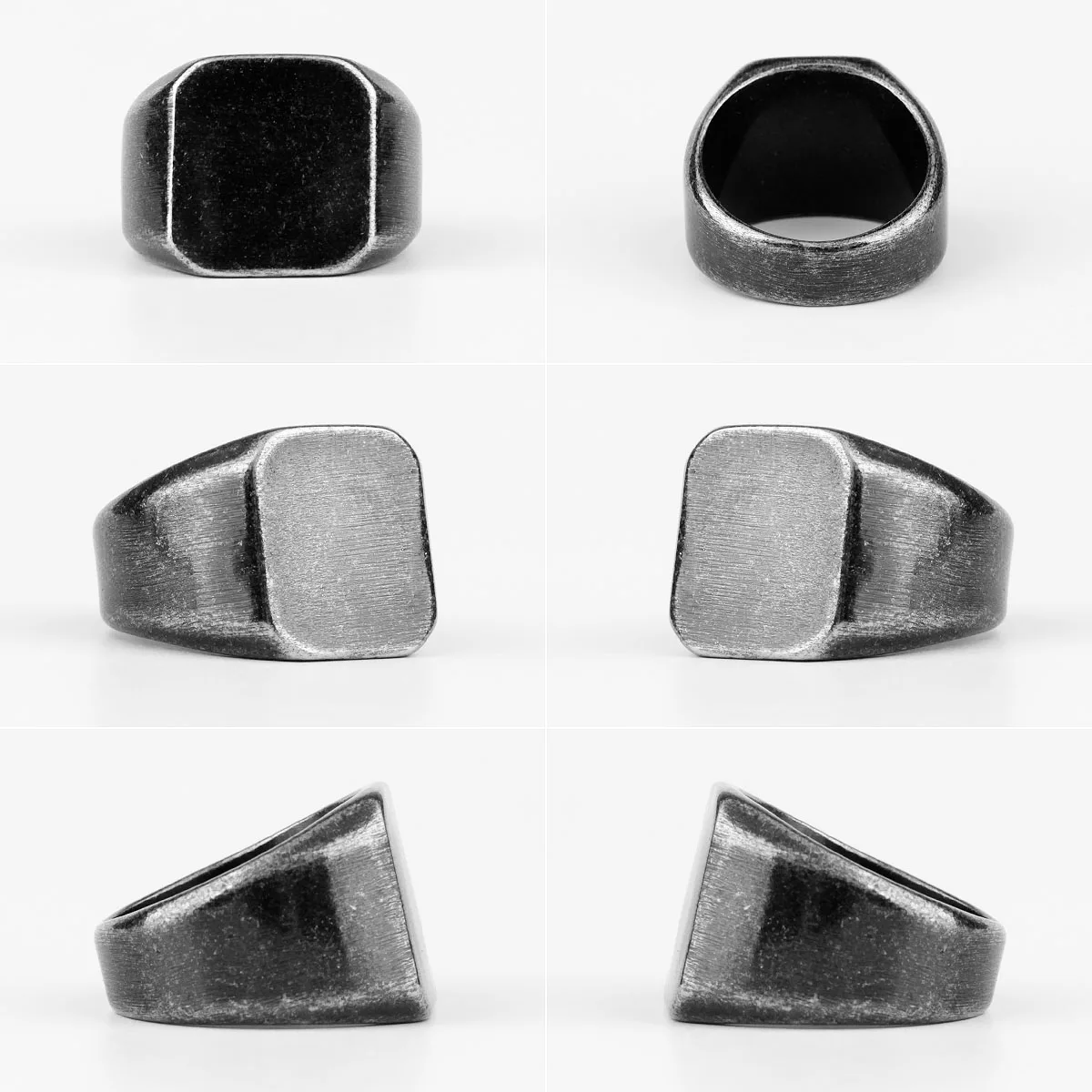 VILAGE Retro Antique Black Square Stainless Steel Rings Punk Hip Hop Cool Simple for Boy Male Biker Jewelry Creativity Gift
VILAGE Retro Antique Black Square Stainless Steel Rings Punk Hip Hop Cool Simple for Boy Male Biker Jewelry Creativity Gift