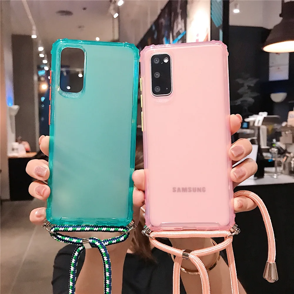 С ПЕРЕКРЕСТНЫМ ремешком чехол для телефона Samsung Galaxy S20 S20Ultra S10 S10E S10Plus A51 A71 Note10
