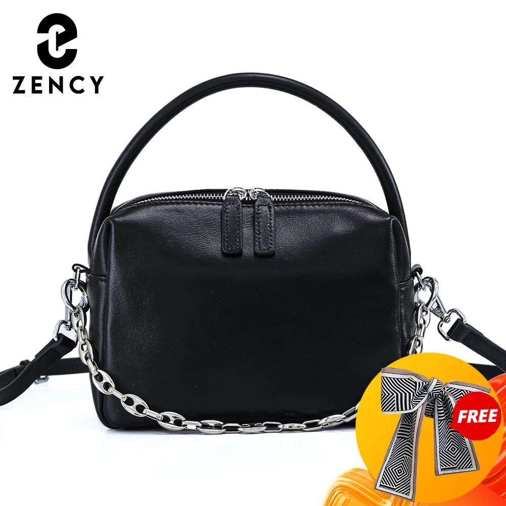 Zency Winter New Genuine Leather Chain Simple Fashion Crossbody Handbag For Women Small High Quality Luxury Female Shoulder Bags
Zency Winter New Genuine Leather Chain Simple Fashion Crossbody Handbag For Women Small High Quality Luxury Female Shoulder Bags