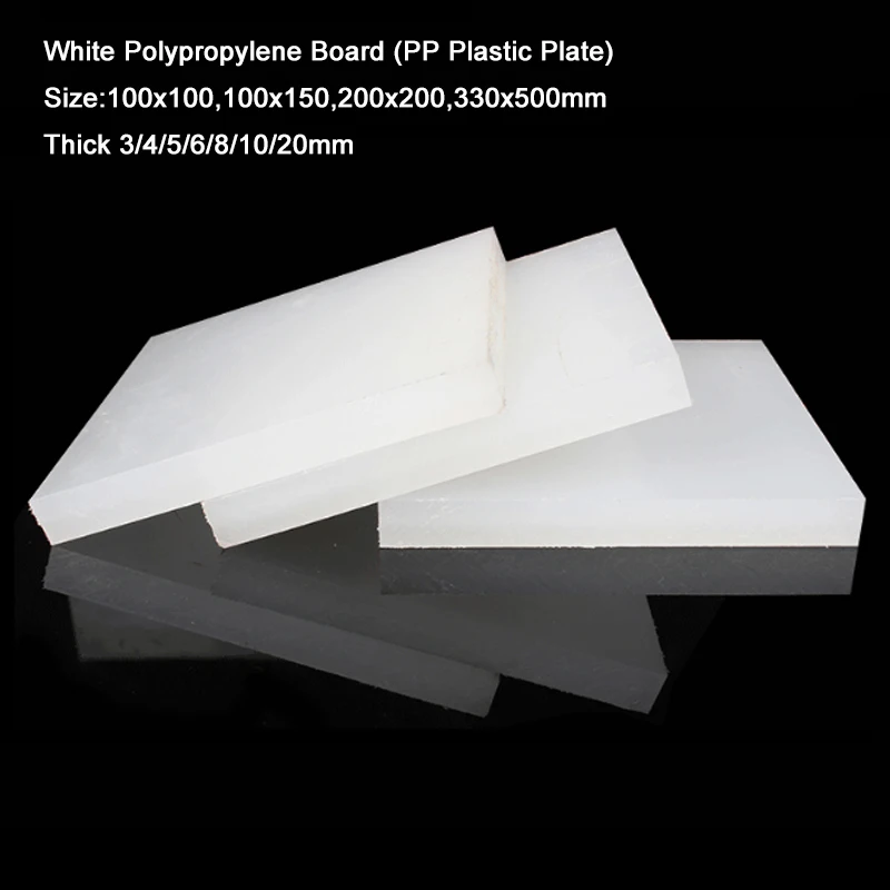 White Polypropylene Board PP Plastic Plate100x100,100x150,200x200,330x500mm * Thick 3/4/5/6/8/10/20mm Cutting Sheet DIY Material
White Polypropylene Board PP Plastic Plate100x100,100x150,200x200,330x500mm * Thick 3/4/5/6/8/10/20mm Cutting Sheet DIY Material