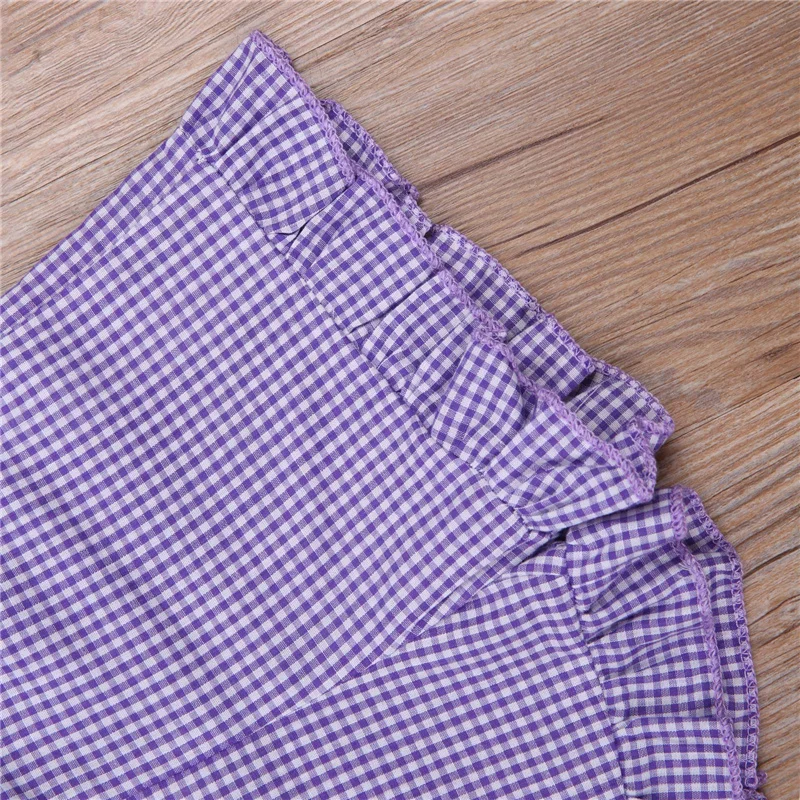 2Pcs Plaid Pattern Clothes Set Kid Baby Girl Sleeveless Ruffled Strap Vest Tops High Waist Short Pants 1-5 Years Toddle Girl
2Pcs Plaid Pattern Clothes Set Kid Baby Girl Sleeveless Ruffled Strap Vest Tops High Waist Short Pants 1-5 Years Toddle Girl