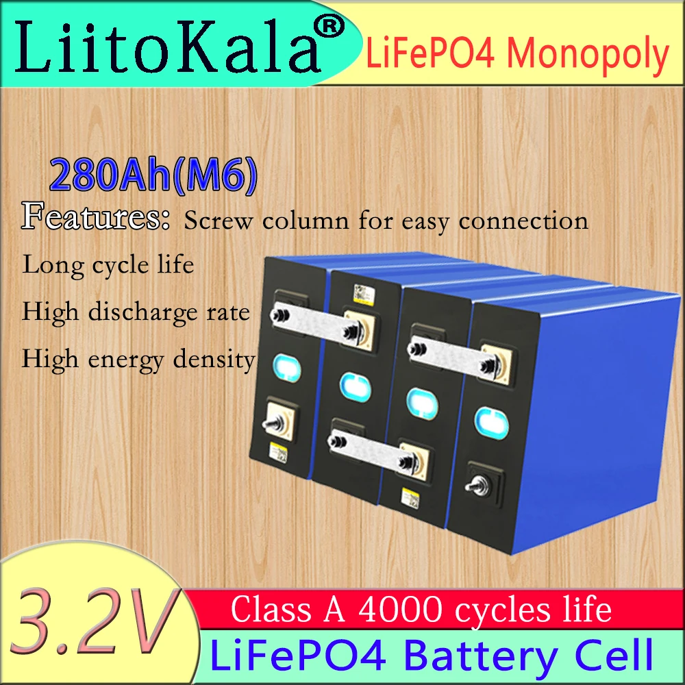Brand new LiitoKala 3.2V 280Ah lifepo4 battery 12V24V36V 280Ah rechargeable DIY, no200ah for mechanical ship inverter BMS
Brand new LiitoKala 3.2V 280Ah lifepo4 battery 12V24V36V 280Ah rechargeable DIY, no200ah for mechanical ship inverter BMS