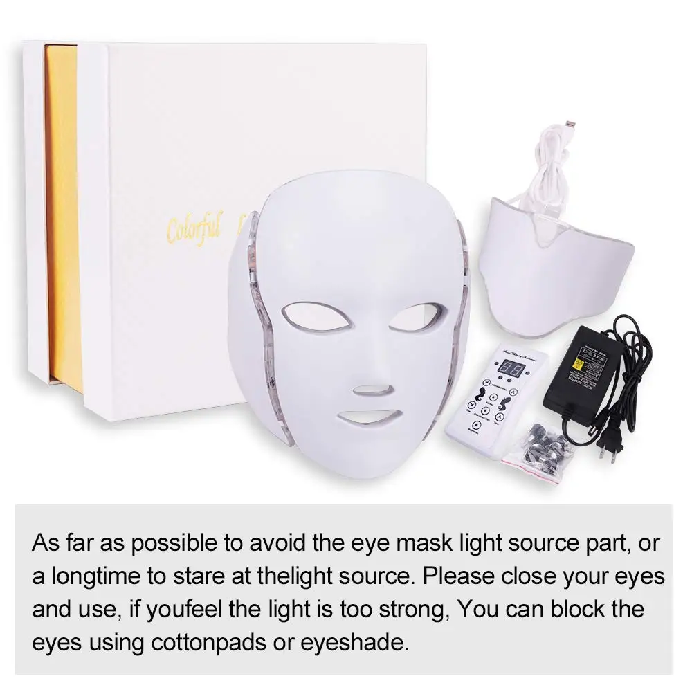 7 Colors Led Facial Mask Led Korean Photon Therapy Face Mask Machine Light Therapy Acne Mask Neck Beauty Led Mask
7 Colors Led Facial Mask Led Korean Photon Therapy Face Mask Machine Light Therapy Acne Mask Neck Beauty Led Mask