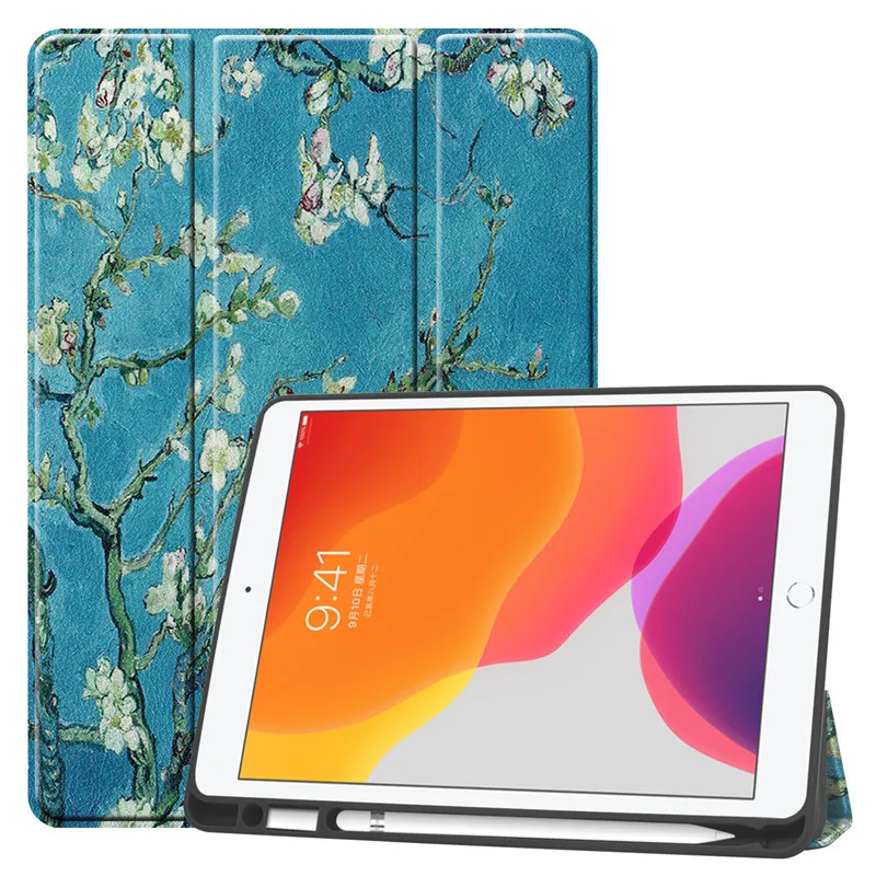 Для iPad 10 2 чехол 2019 ультра тонкий ТПУ кожаный защитный смарт для 7 го поколения с