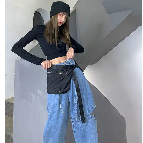 Wide leg jeans women's straight tube loose 2020 new high waisted slim and draping pants
Wide leg jeans women's straight tube loose 2020 new high waisted slim and draping pants
