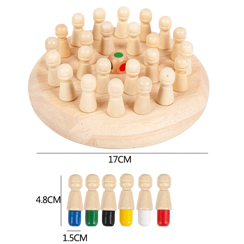 Kids Wooden Memory Match Stick Chess Game Board Fun Color Educational Montessori Toys Cognitive Ability for Children Gifts
Kids Wooden Memory Match Stick Chess Game Board Fun Color Educational Montessori Toys Cognitive Ability for Children Gifts