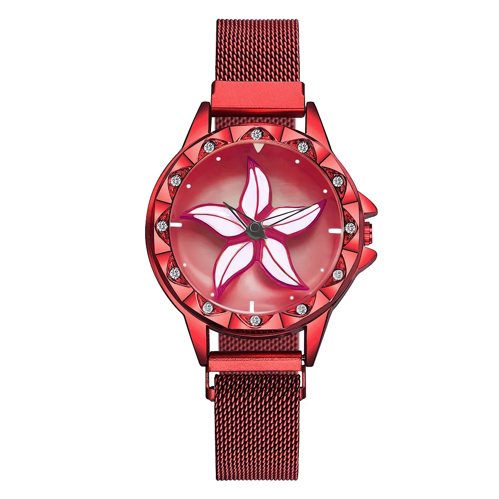 Luxury Female Wrist Watch Magnet Fashion Gold Alloy Strap Diamond Flower Ladies Quartz Watch For Women Dress Dropshipping Clock
Luxury Female Wrist Watch Magnet Fashion Gold Alloy Strap Diamond Flower Ladies Quartz Watch For Women Dress Dropshipping Clock