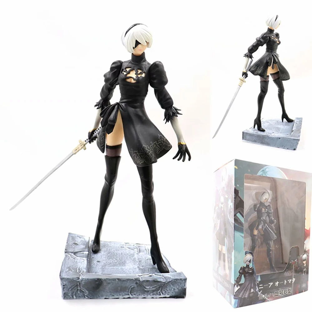 Anime NieR Automata YoRHa No. 2 Type B 2B Fighting Action Figure PVC Toy collection Dolls Model Figures Toys Christmas Gifts
Anime NieR Automata YoRHa No. 2 Type B 2B Fighting Action Figure PVC Toy collection Dolls Model Figures Toys Christmas Gifts