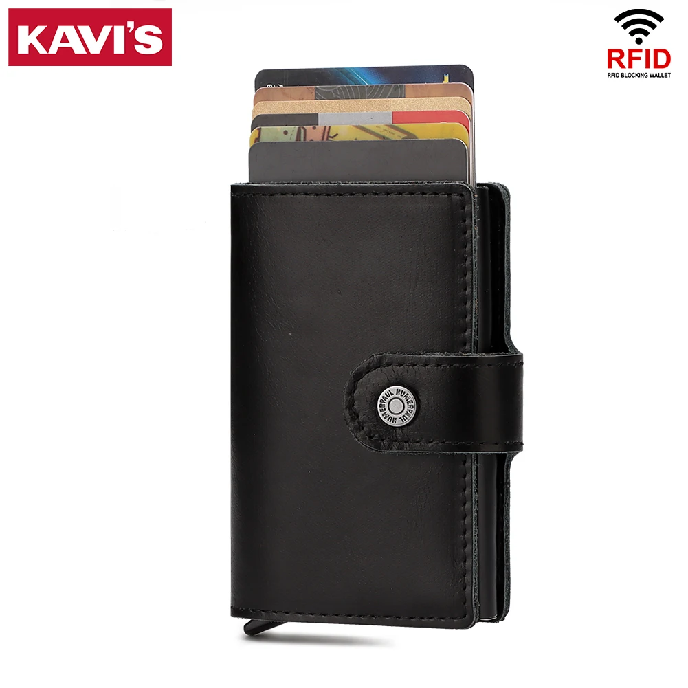KAVIS New Men Credit Card Holders Fashion Business RFID Credit Card Aluminium Case Automatic Bank Card Purse Smart Mini Wallets
KAVIS New Men Credit Card Holders Fashion Business RFID Credit Card Aluminium Case Automatic Bank Card Purse Smart Mini Wallets
