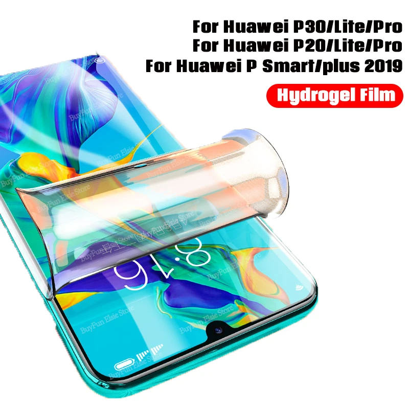 Защитная пленка для Huawei P30 Pro P30Lite Гидрогелевая экрана P Smart Plus 2019 Lite легкая