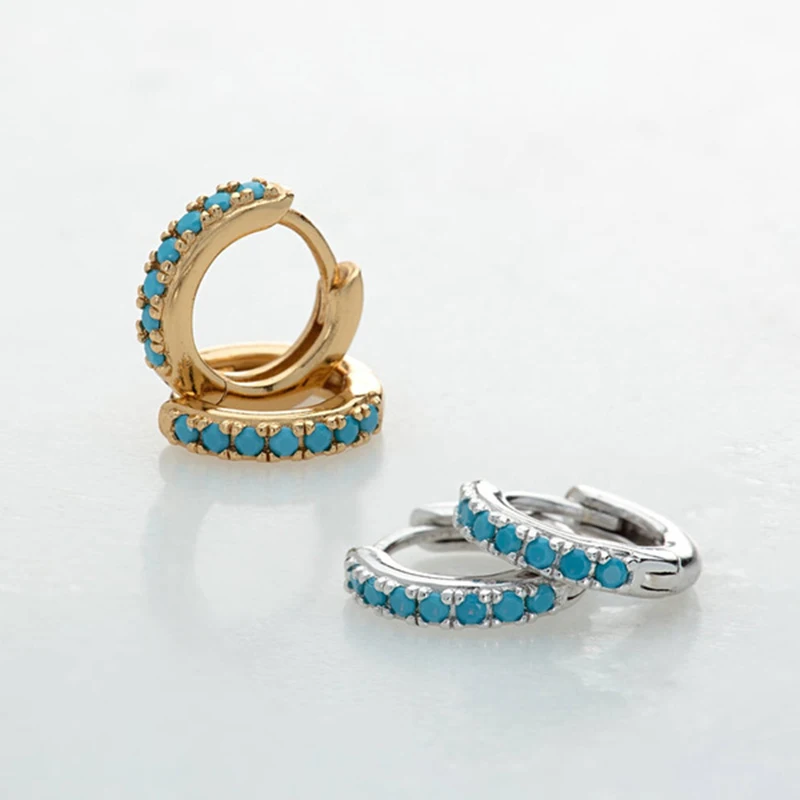 Turquoise Tiny Hoop Bezel Cartilage Earrings Small 18k Gold Plated/Platium Hoop Turquoise Gemstone Earrings Huggie Hoop Earrings
Turquoise Tiny Hoop Bezel Cartilage Earrings Small 18k Gold Plated/Platium Hoop Turquoise Gemstone Earrings Huggie Hoop Earrings