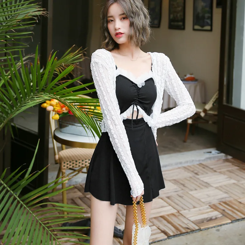 Женский слитный купальный костюм 2021, пляжная одежда, новый купальный костюм, женский сексуальный корейский стиль, популярный принт, полиэст...
Женский слитный купальный костюм 2021, пляжная одежда, новый купальный костюм, женский сексуальный корейский стиль, популярный принт, полиэст...