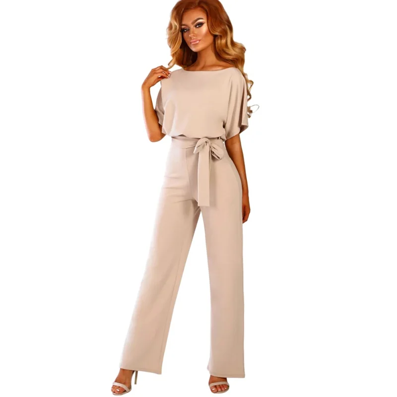 Women Jumpsuit Summer Casual Short Sleeve Ladies Solid Rompers O Neck Lace Up Party Jumpsuit 2019 Women Clothes
Women Jumpsuit Summer Casual Short Sleeve Ladies Solid Rompers O Neck Lace Up Party Jumpsuit 2019 Women Clothes